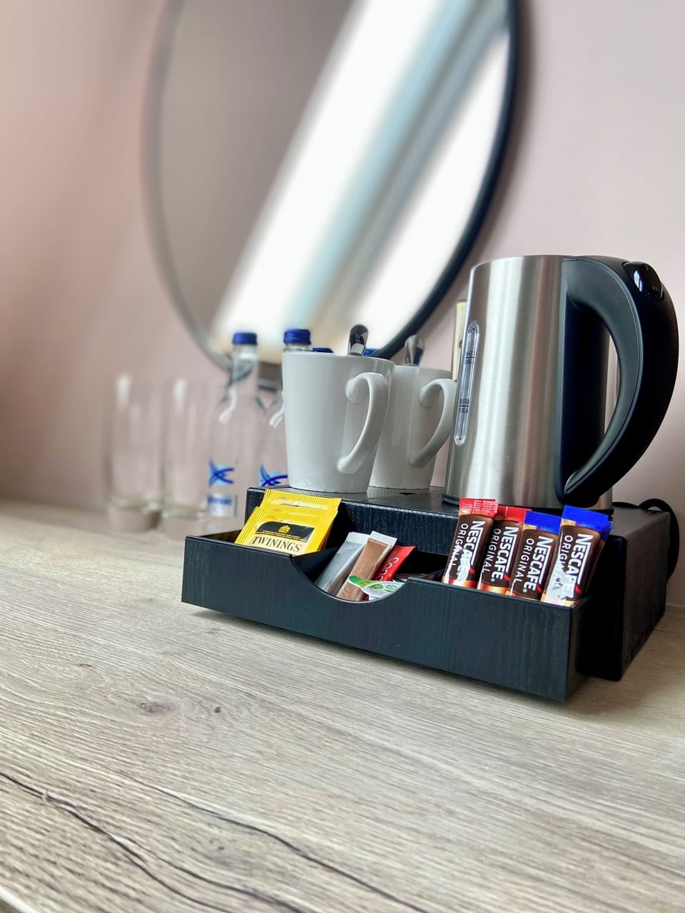 Desk, iron/ironing board