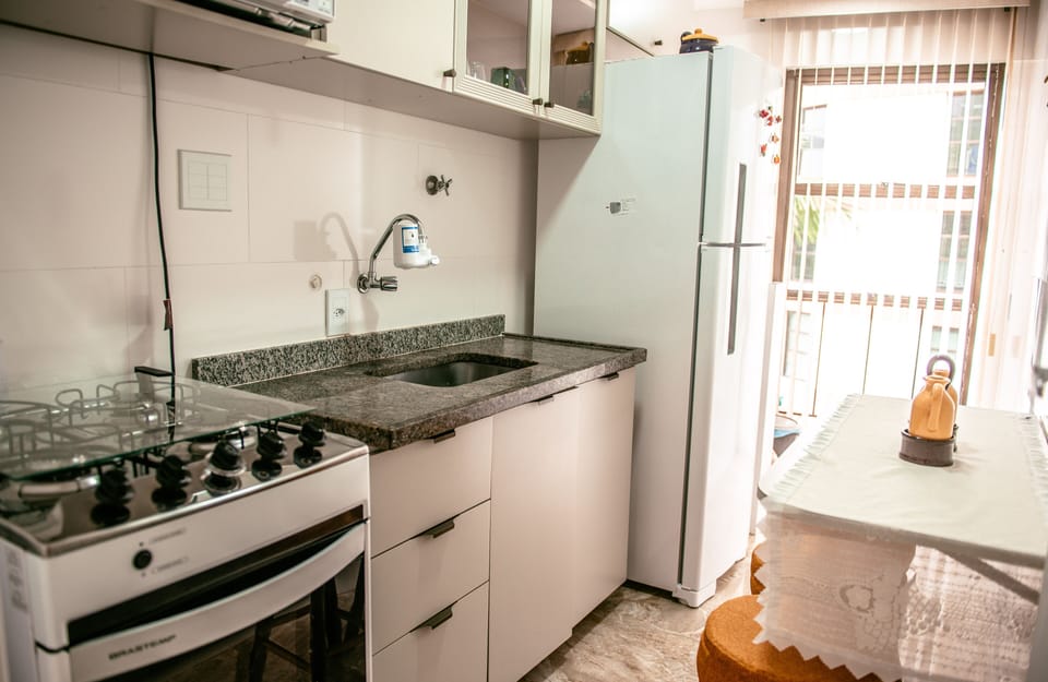 Apartment | Private kitchen | Full-size fridge, cookware/dishes/utensils