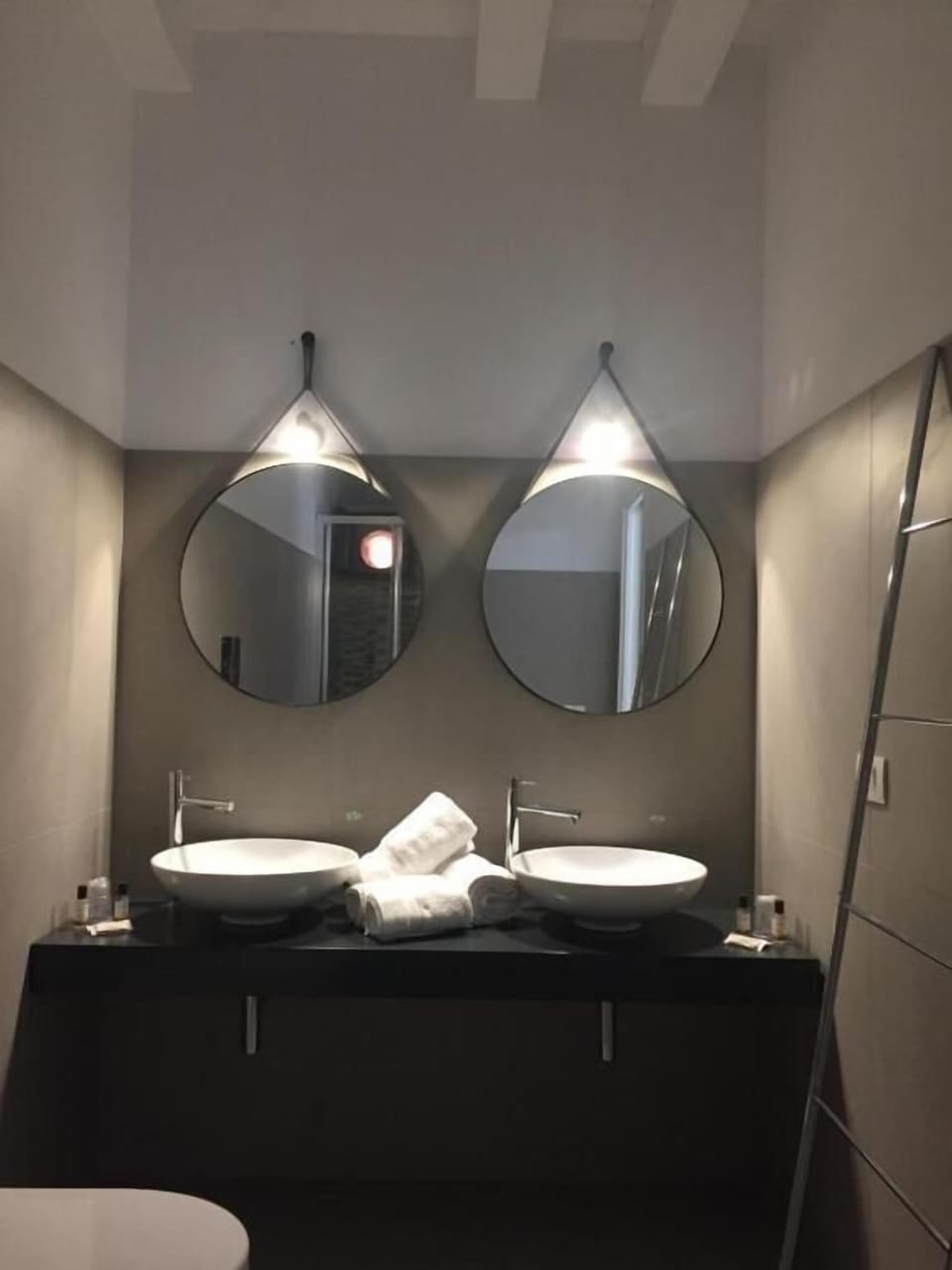 Shower, free toiletries, hair dryer, slippers