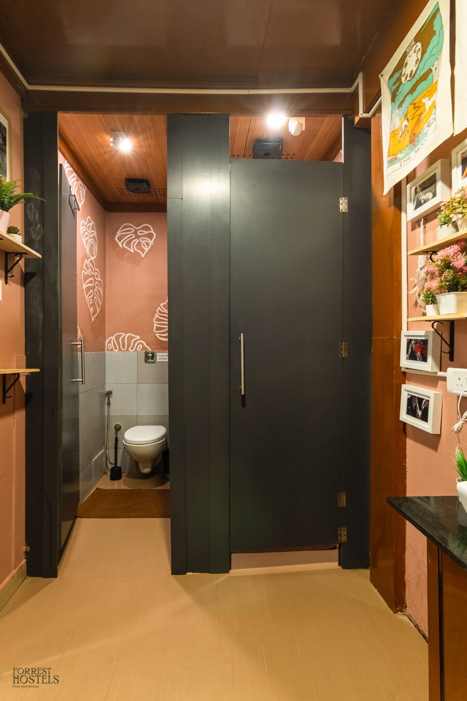 Monstera room (Female dorm) | Bathroom | Hair dryer, bidet, towels, soap