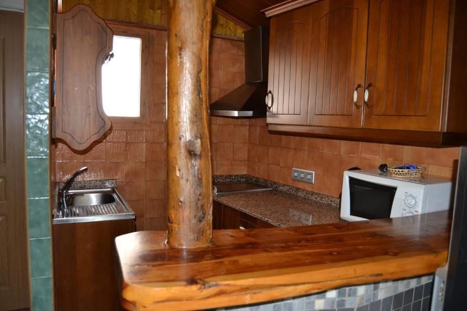 Casa Rural Pedross | Private kitchen | Stovetop, cookware/dishes/utensils, dining tables