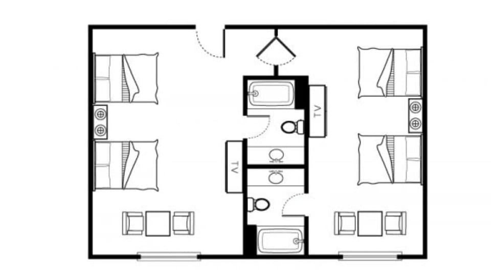 Executive Suite, 2 Bedrooms, 2 Bathrooms | Terrace/patio