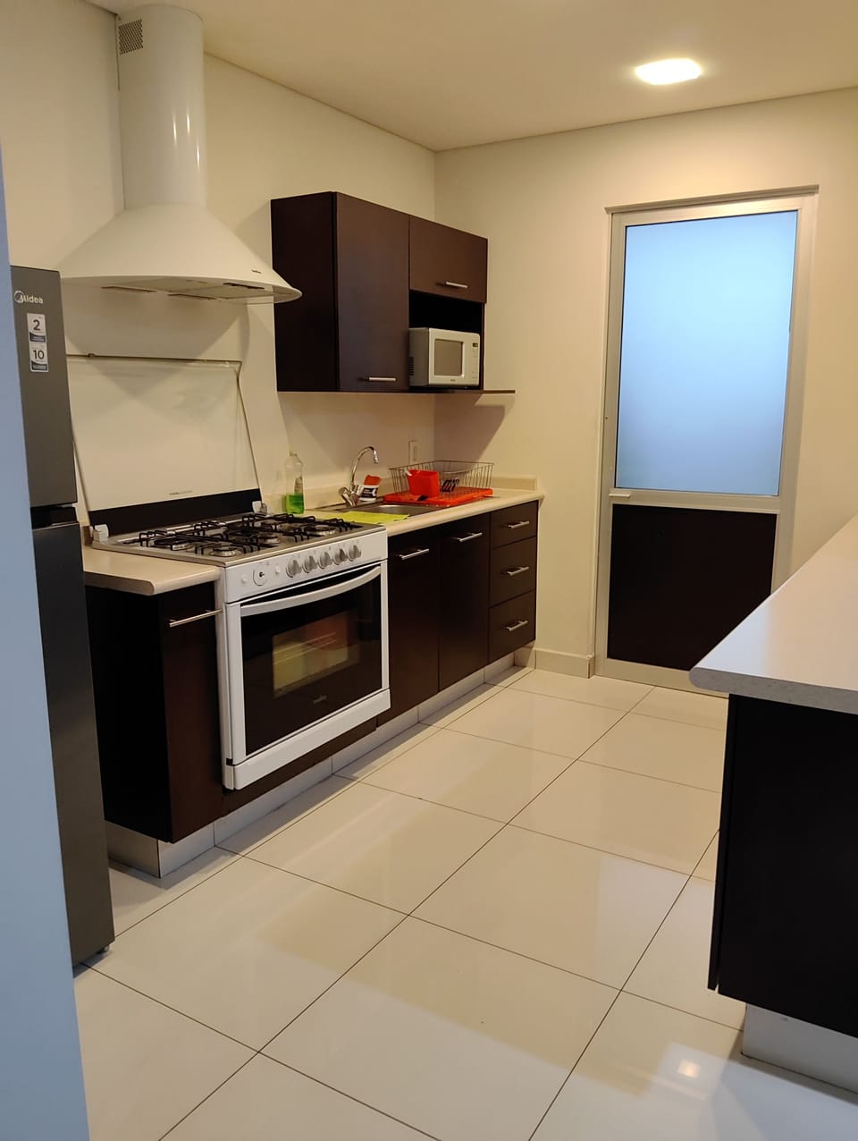 Shared fridge, microwave