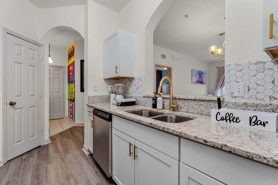Condo, Multiple Beds, Balcony, Garden View (Playful Paradise At Windsor Hills) | Private kitchen | Fridge, microwave, oven, stovetop