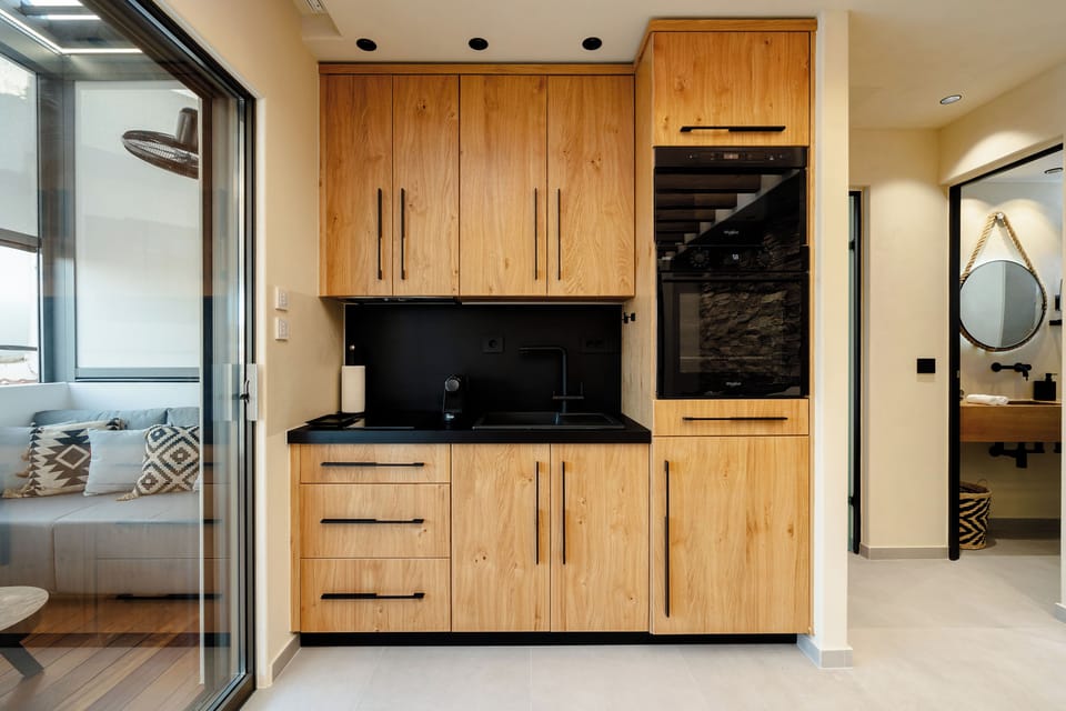 Luxury Apartment, Private Pool | Private kitchen | Microwave, oven, stovetop, espresso maker