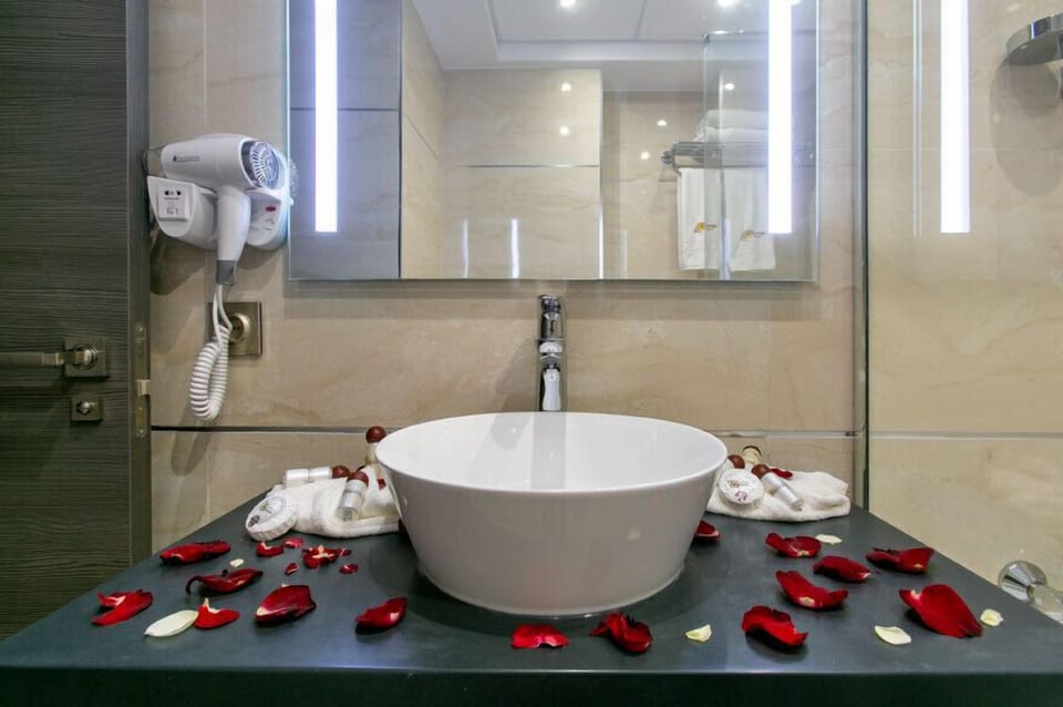Deluxe Room, Private Bathroom | Bathroom | Shower, free toiletries, hair dryer, towels