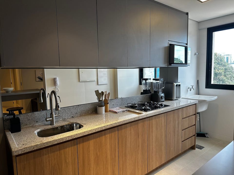 Apartment | Private kitchen | Full-size fridge, microwave, espresso maker, electric kettle