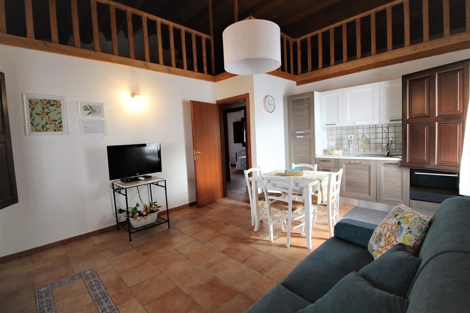 Basic Apartment, Accessible | Living area | Flat-screen TV