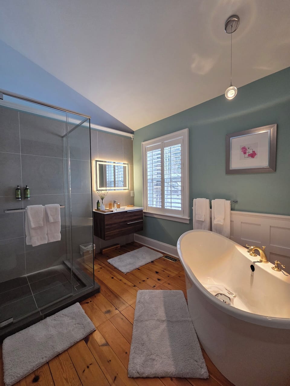 Panoramic Room | Bathroom | Shower, free toiletries, hair dryer, towels