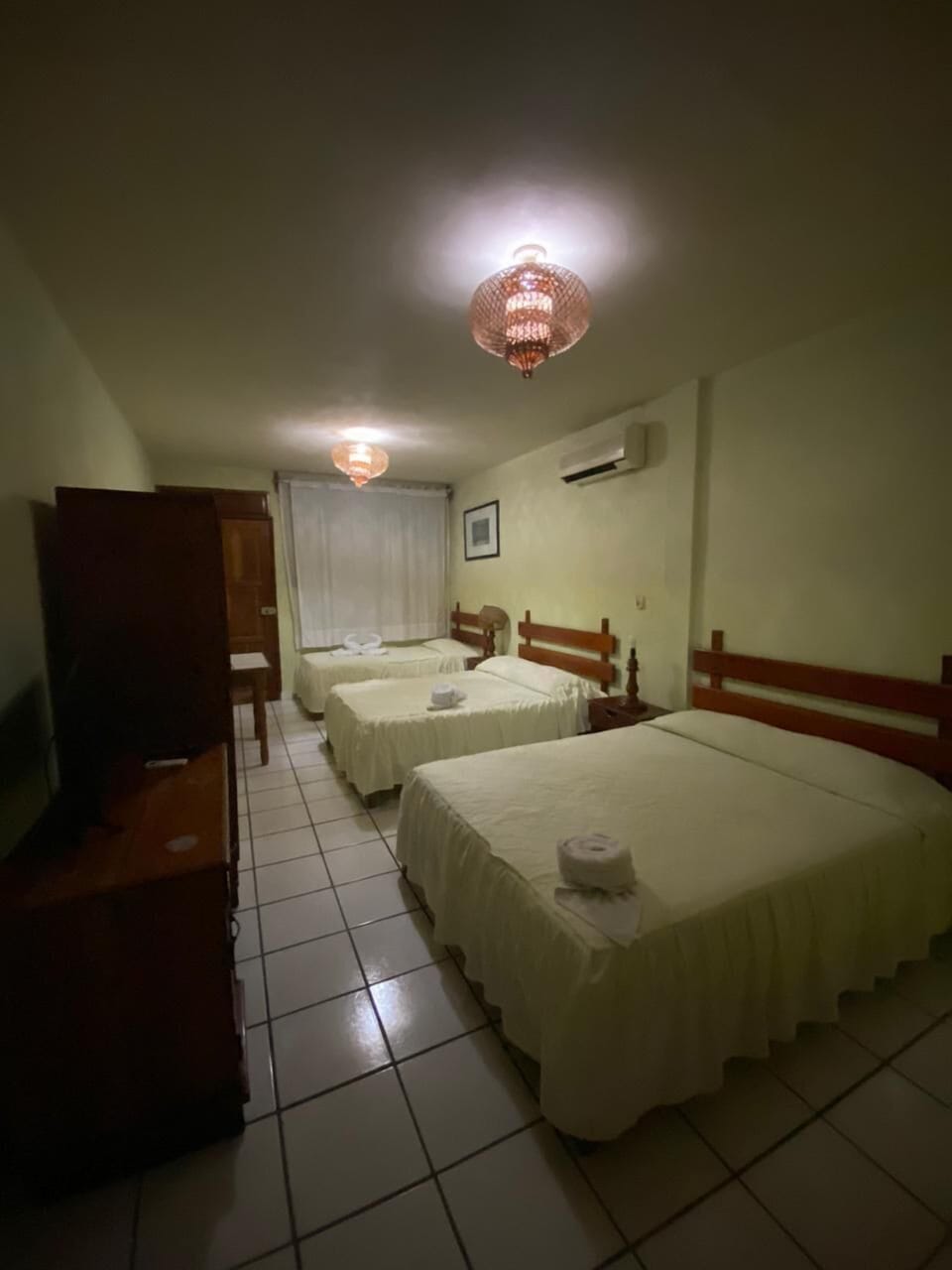 Down comforters, desk, WiFi (free)