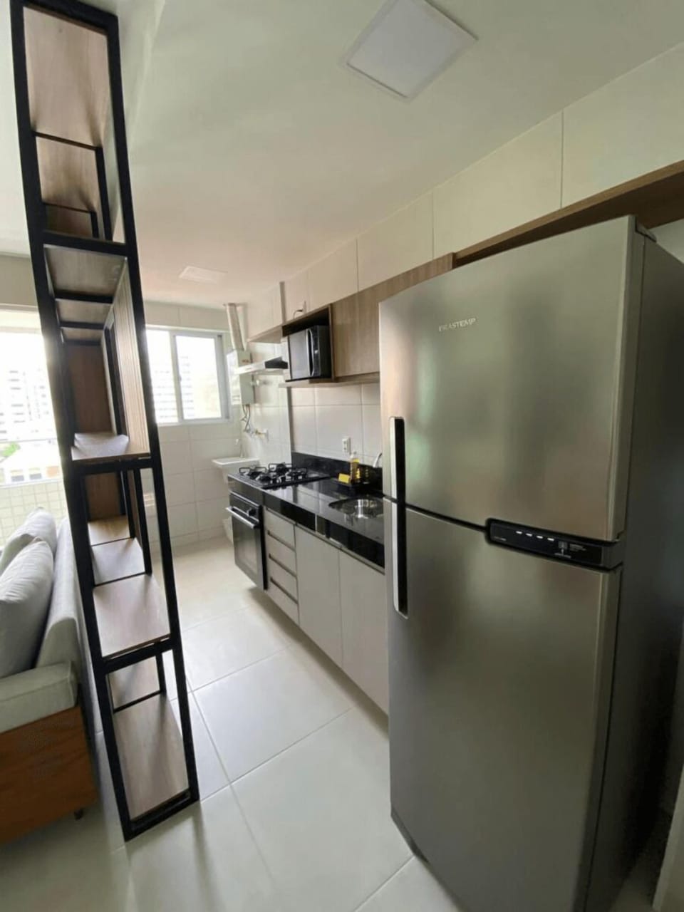 Basic Apartment | Private kitchen | Fridge, microwave, blender, cookware/dishes/utensils