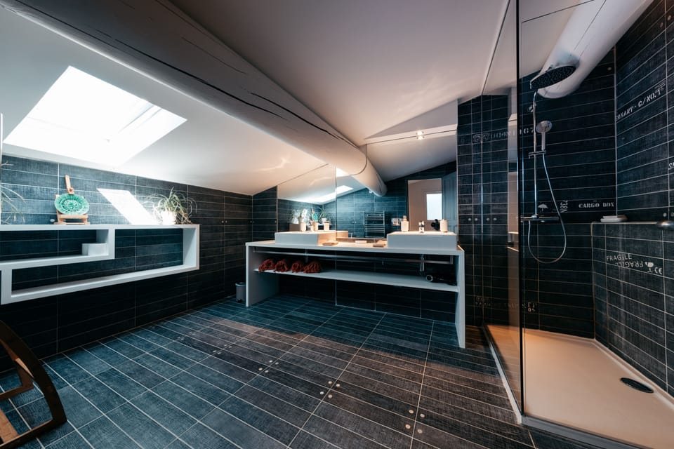 Classic Suite | Bathroom | Shower, hair dryer, towels, soap