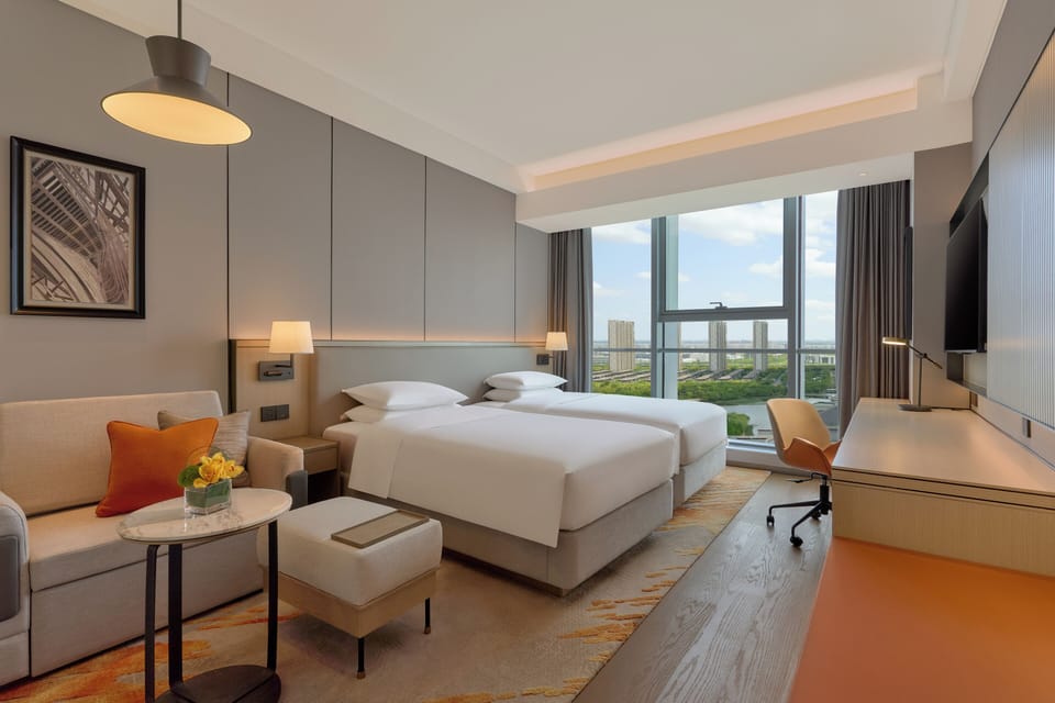 Room, City View (2 Twin Beds, Sofa Bed) | In-room safe, soundproofing, iron/ironing board, WiFi (free)