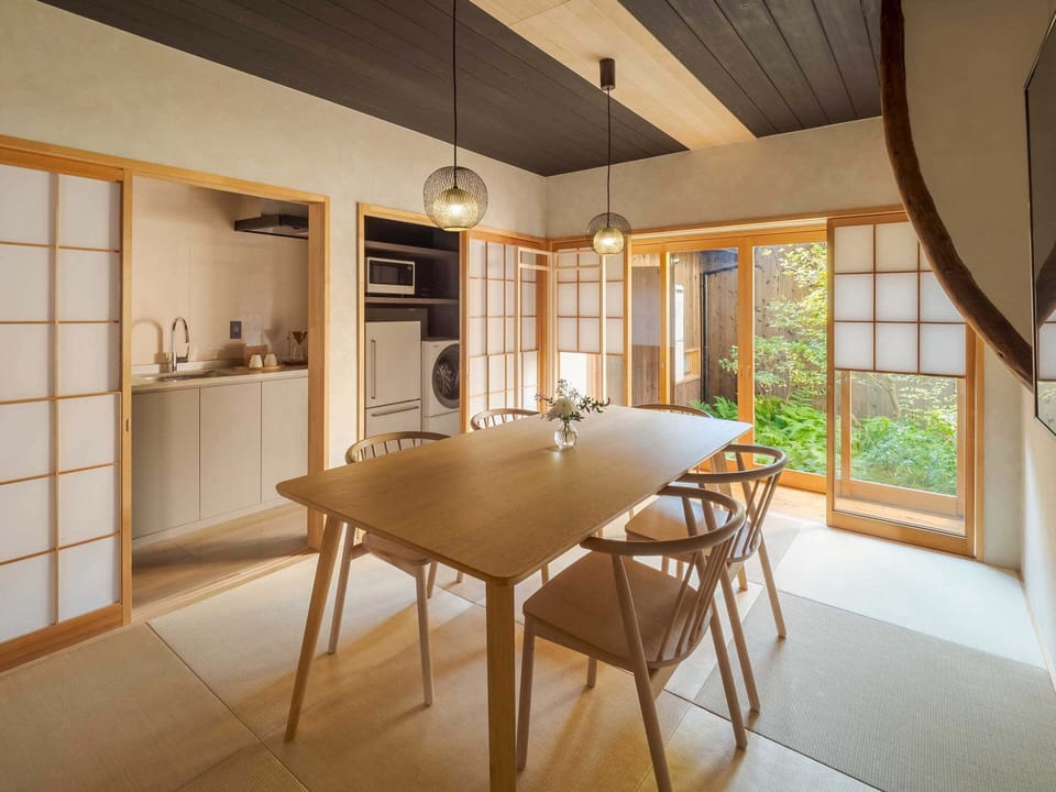 Traditional House, 2 Bedrooms, Kitchen, Garden View | Living area | 55-inch flat-screen TV with cable channels, heated floors