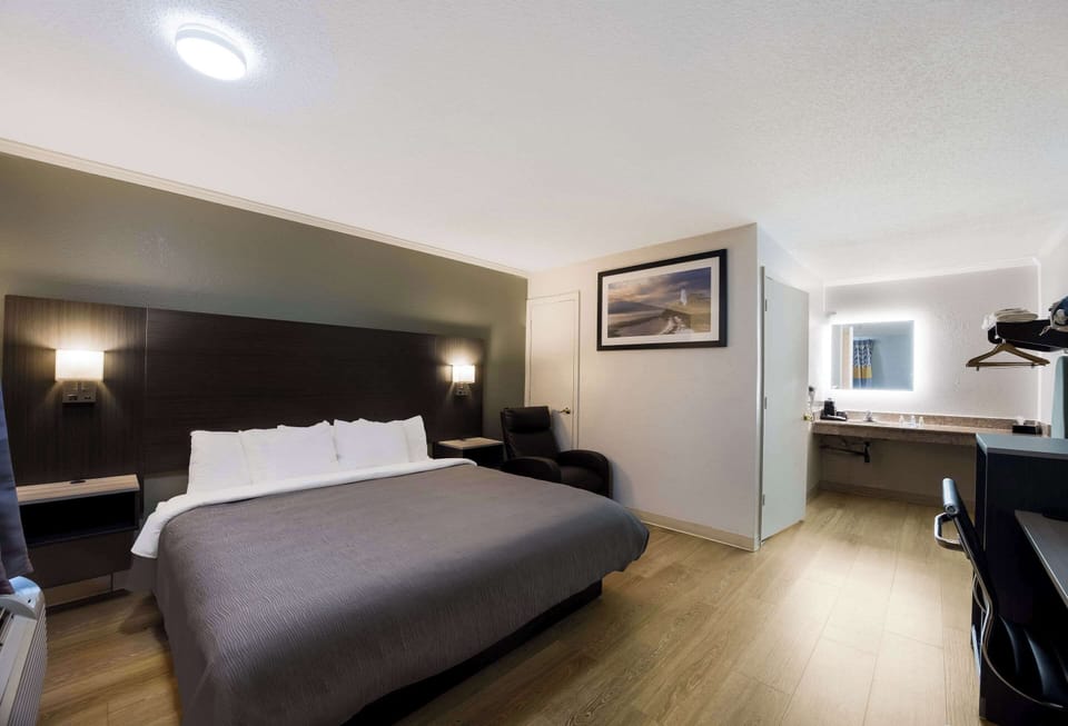 Room, 1 King Bed, Accessible, Non Smoking | Laptop workspace, blackout drapes, iron/ironing board, cribs/infant beds