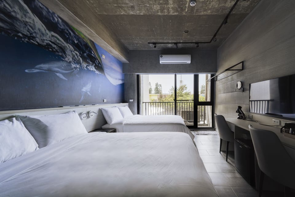 Comfort Quadruple Room, Balcony, City View | Down comforters, laptop workspace, blackout drapes, free WiFi
