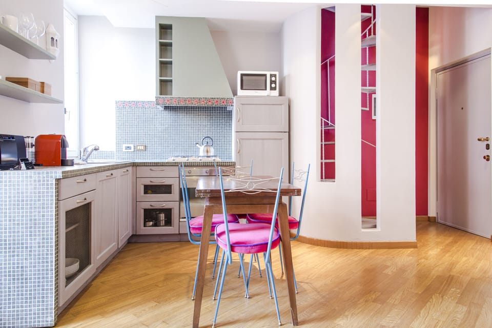 Apartment, 1 Bedroom | Private kitchen | Fridge, microwave, oven, espresso maker