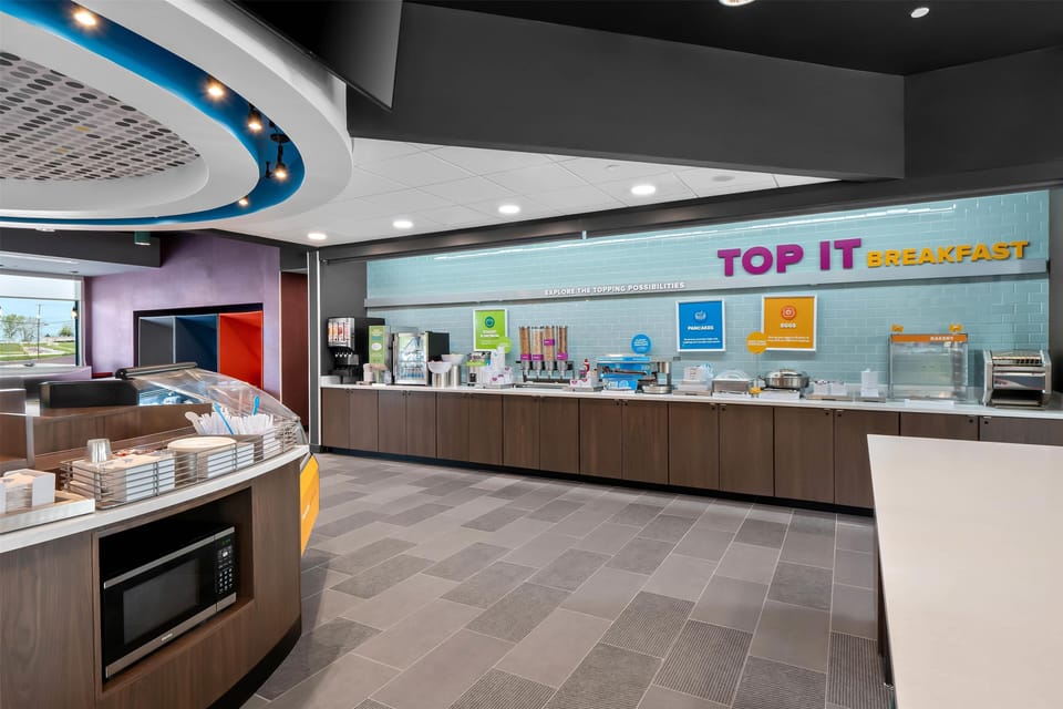 Free daily self-serve breakfast