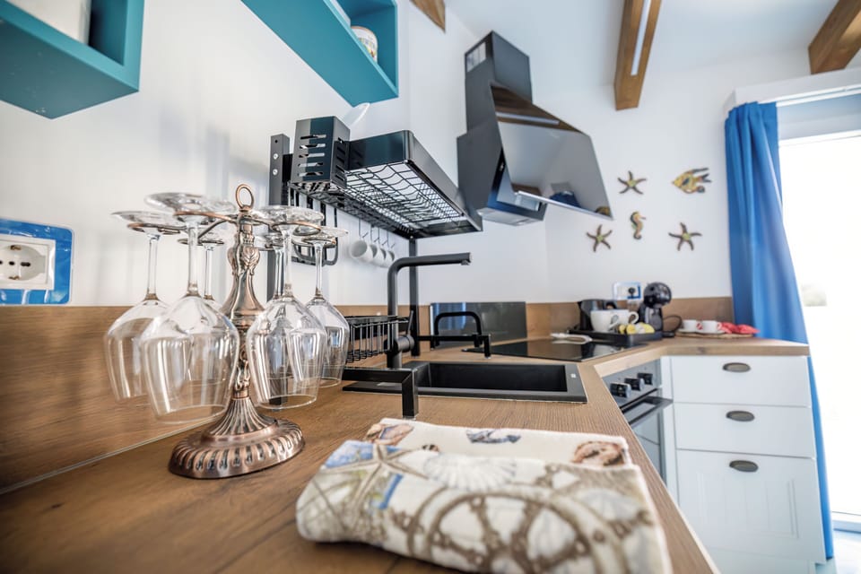 Luxury Studio Suite | Private kitchen | Fridge, espresso maker, electric kettle
