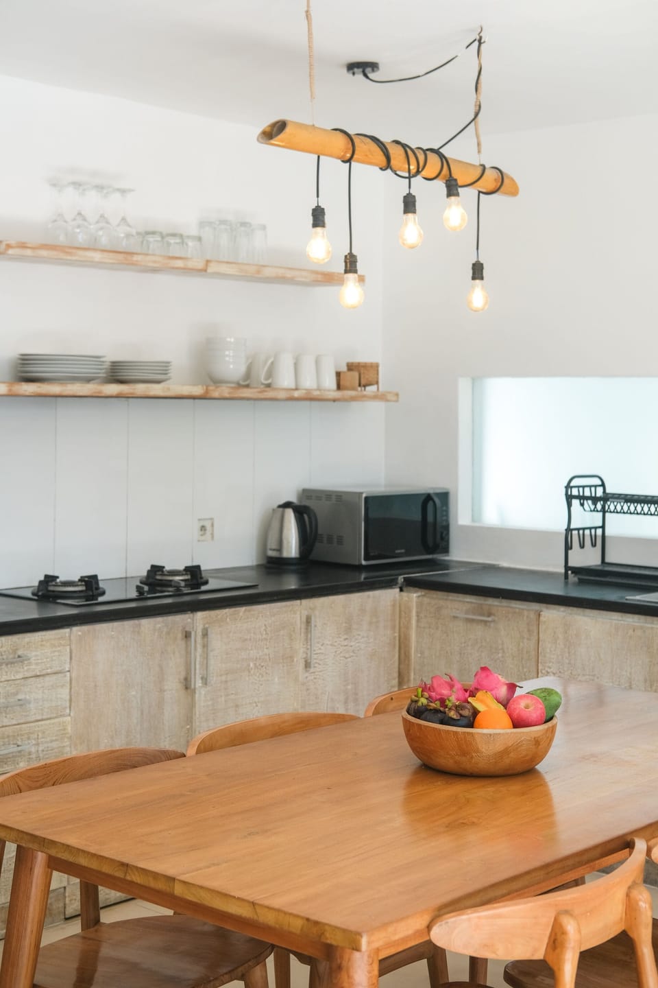 Villa, 3 Bedrooms, Pool View | Private kitchen | Fridge, microwave, stovetop, electric kettle