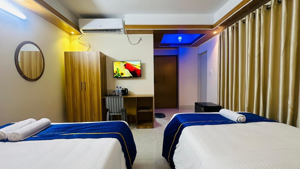 Family Double Room | Egyptian cotton sheets, premium bedding, down comforters, pillowtop beds