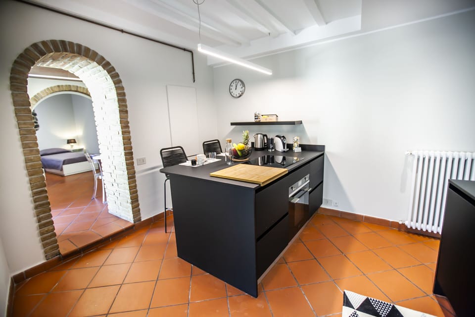 Exclusive Apartment | Private kitchen | Fridge, stovetop, dishwasher, electric kettle