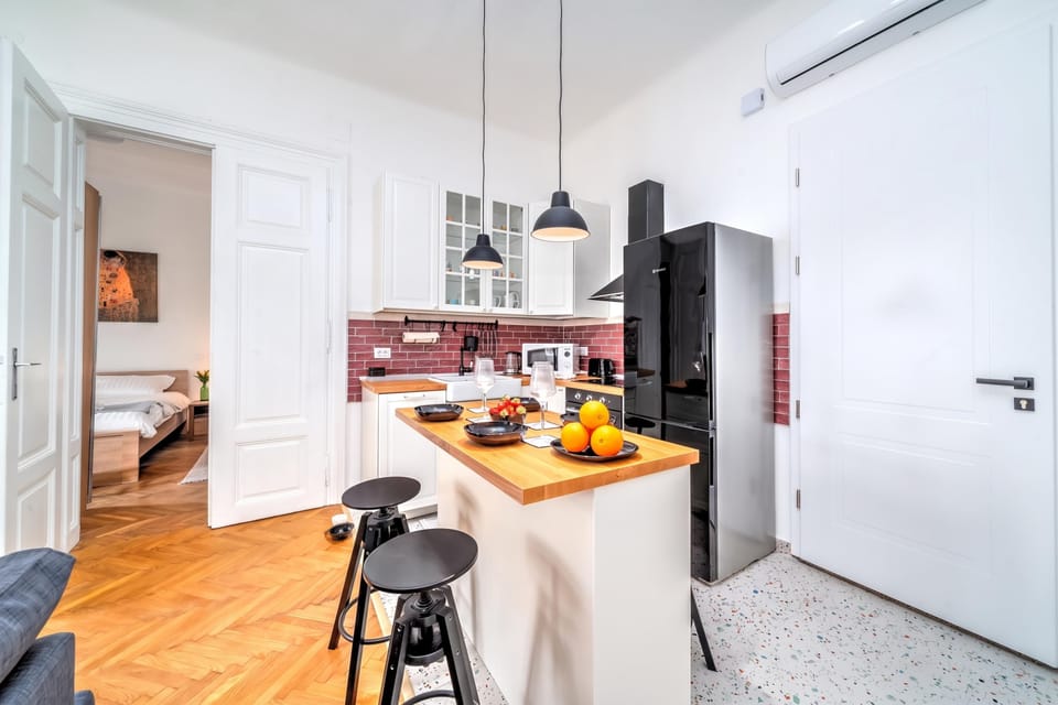 Family Apartment, 1 Bedroom, Microwave (City Soul Apartment) | Private kitchen