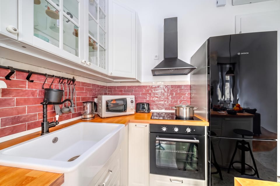 Family Apartment, 1 Bedroom, Microwave (City Soul Apartment) | Private kitchen