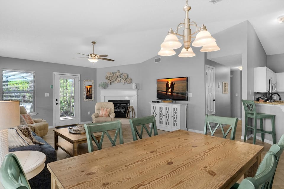 House, Multiple Beds (A Coastal Cottage) | Living area | TV