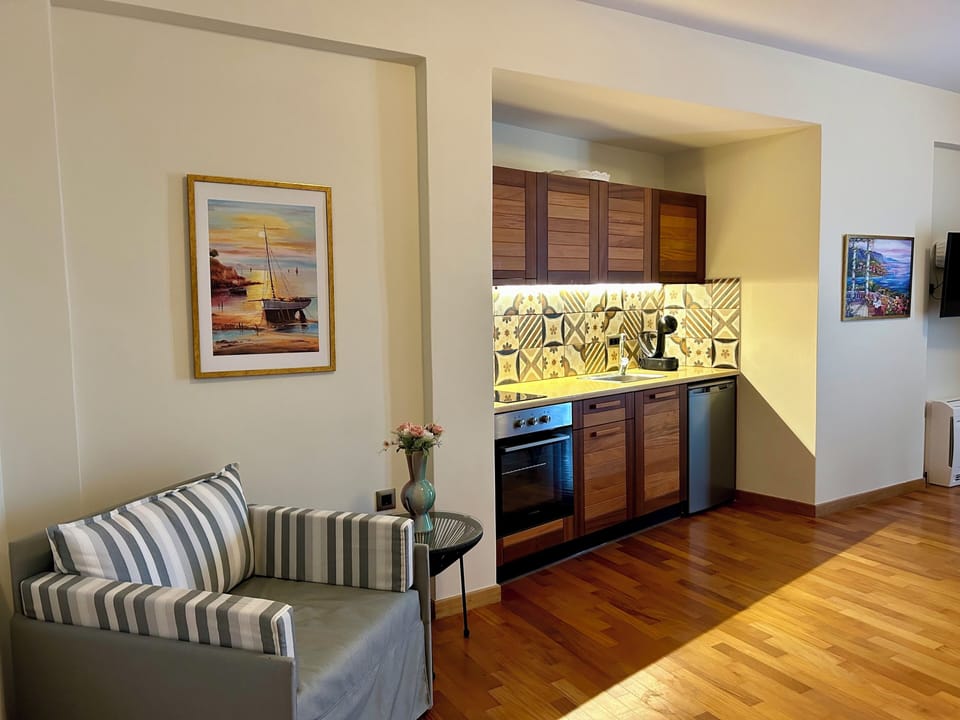 Signature Villa, Outdoor Jacuzzi, Sea View | Private kitchen | Fridge, oven, stovetop, espresso maker