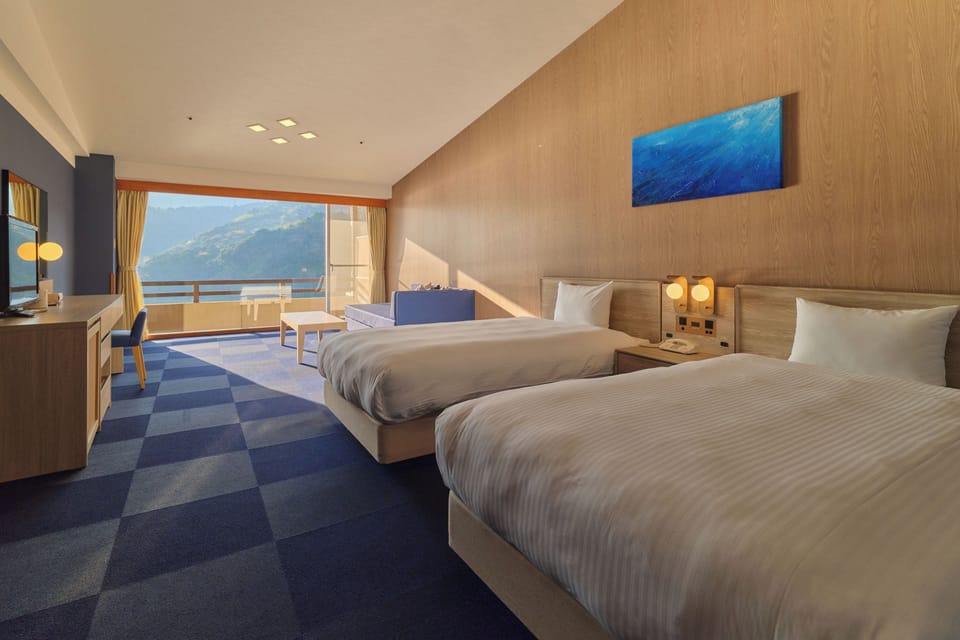 Main Building Ocean View Twin Room, Non-Smoking | In-room safe, desk, blackout drapes, free WiFi