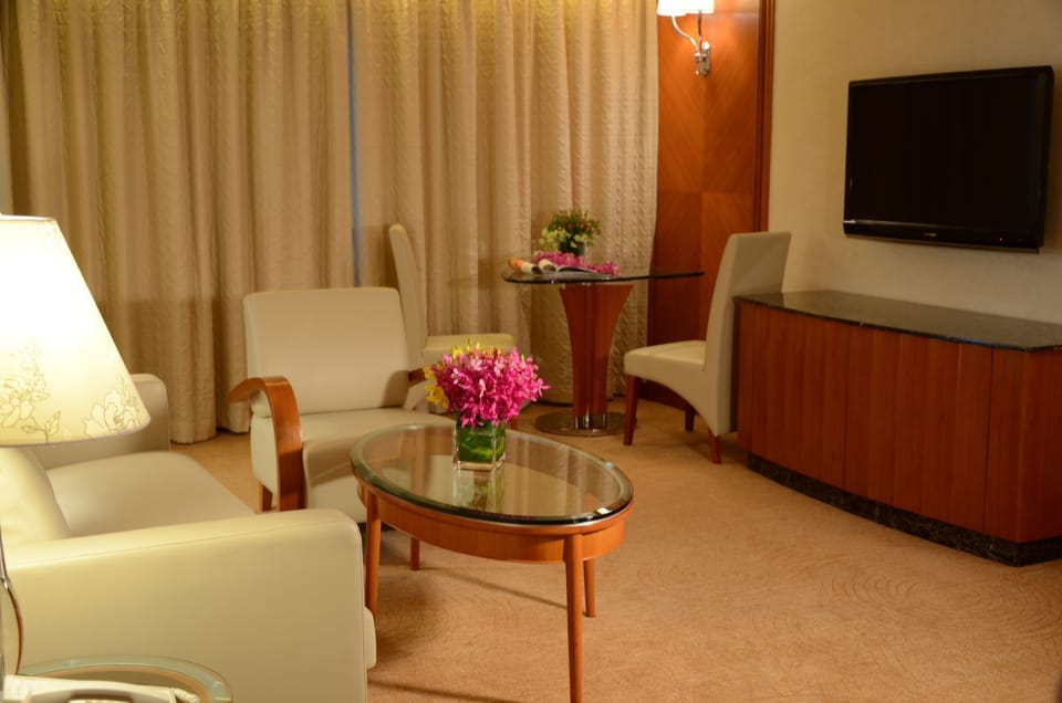 Premier deluxe suite | Living area | TV