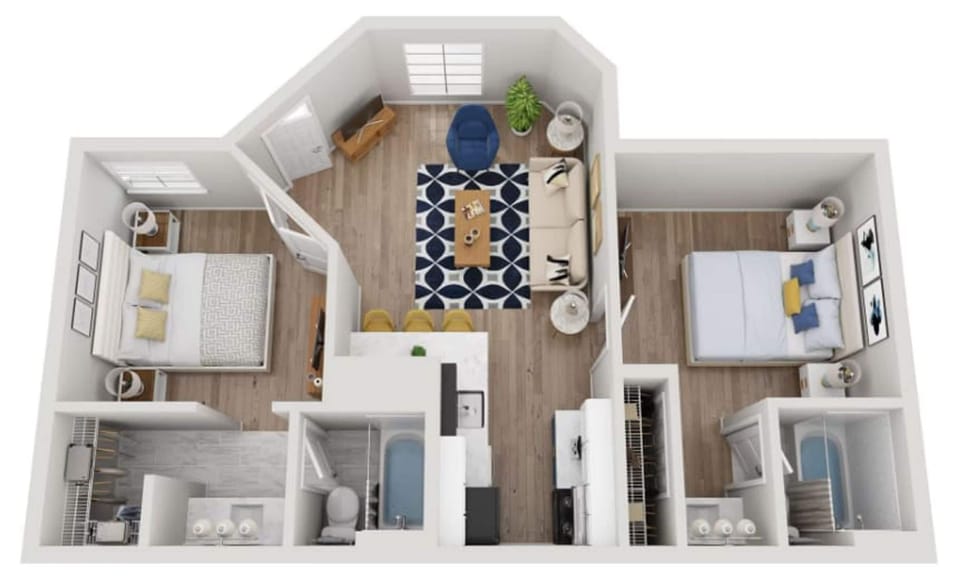 House | 2 bedrooms, iron/ironing board, high-speed internet