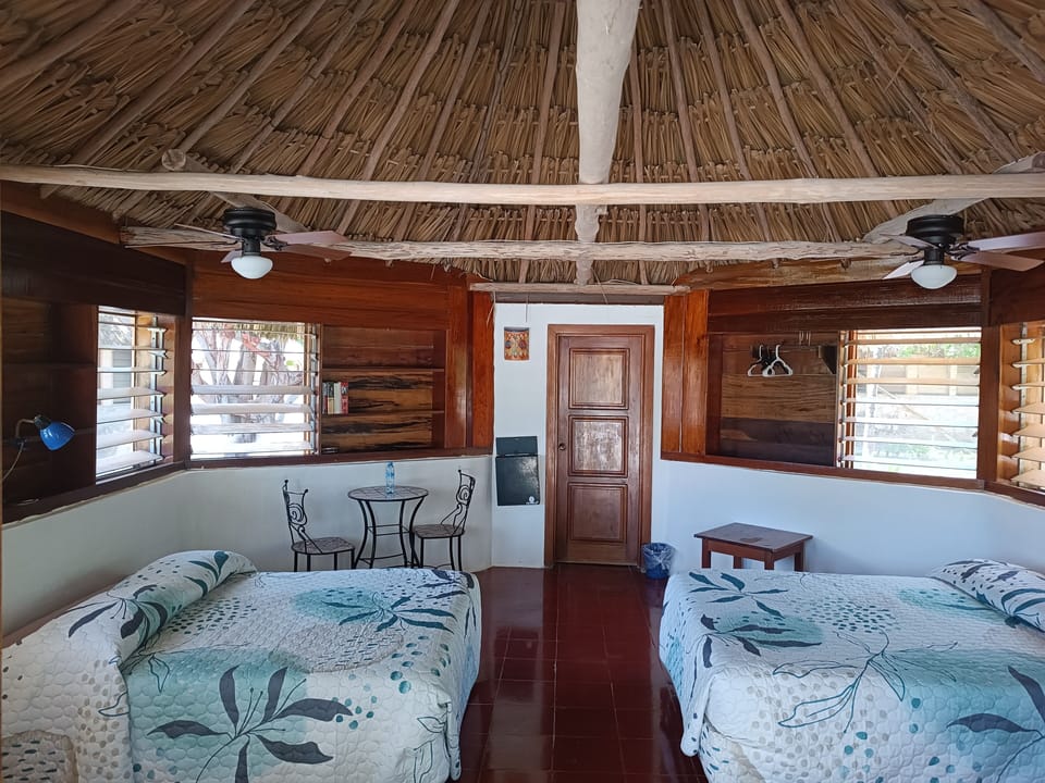 Basic Double or Twin Room, Ocean View | Laptop workspace, WiFi (free), bed sheets