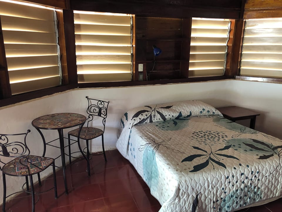 Basic Double or Twin Room, Ocean View | Laptop workspace, WiFi (free), bed sheets