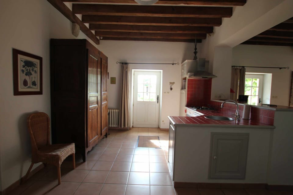 Villa | Private kitchen | Espresso maker, full-size fridge, microwave, oven
