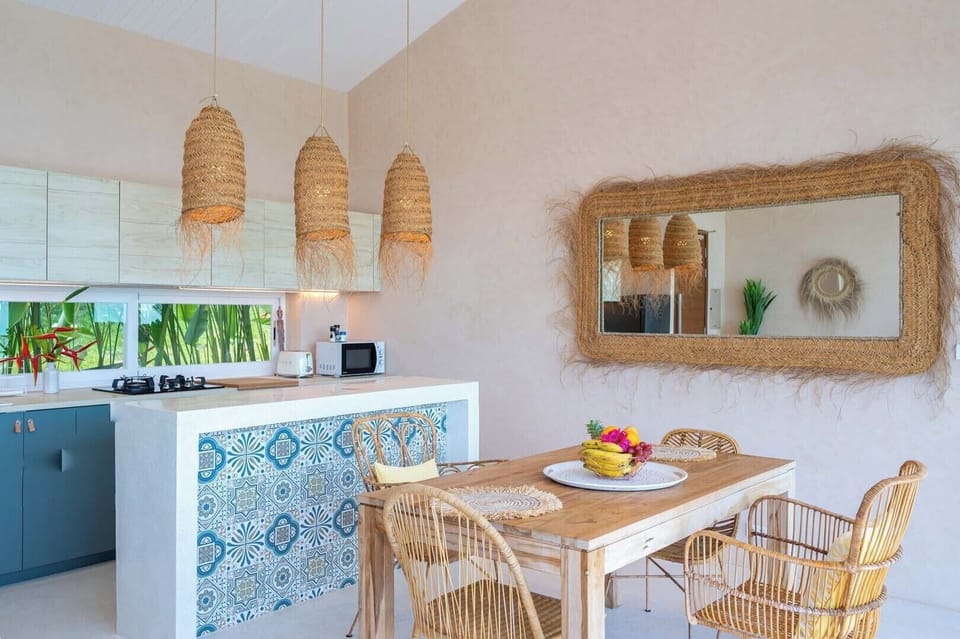 Exclusive Villa, Patio, Ocean View | Private kitchen | Full-size fridge, microwave, oven, stovetop
