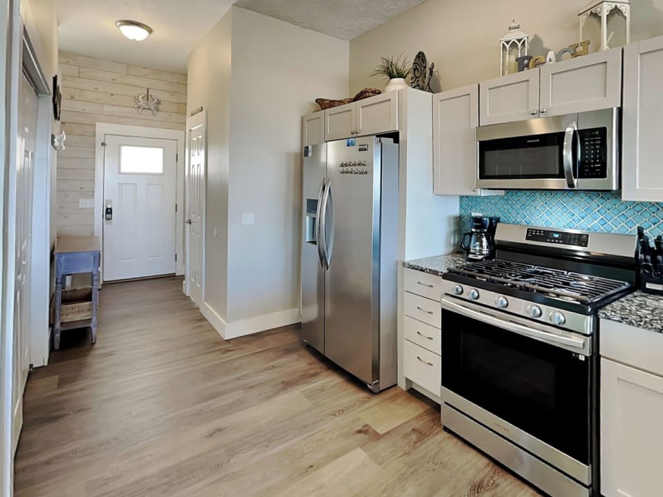 House, Multiple Beds, Patio (Charline Beachside Villa) | Private kitchen | Coffee/tea maker