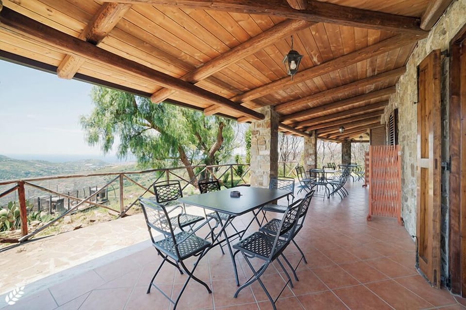 Classic Quadruple Room, Sea View | Terrace/patio
