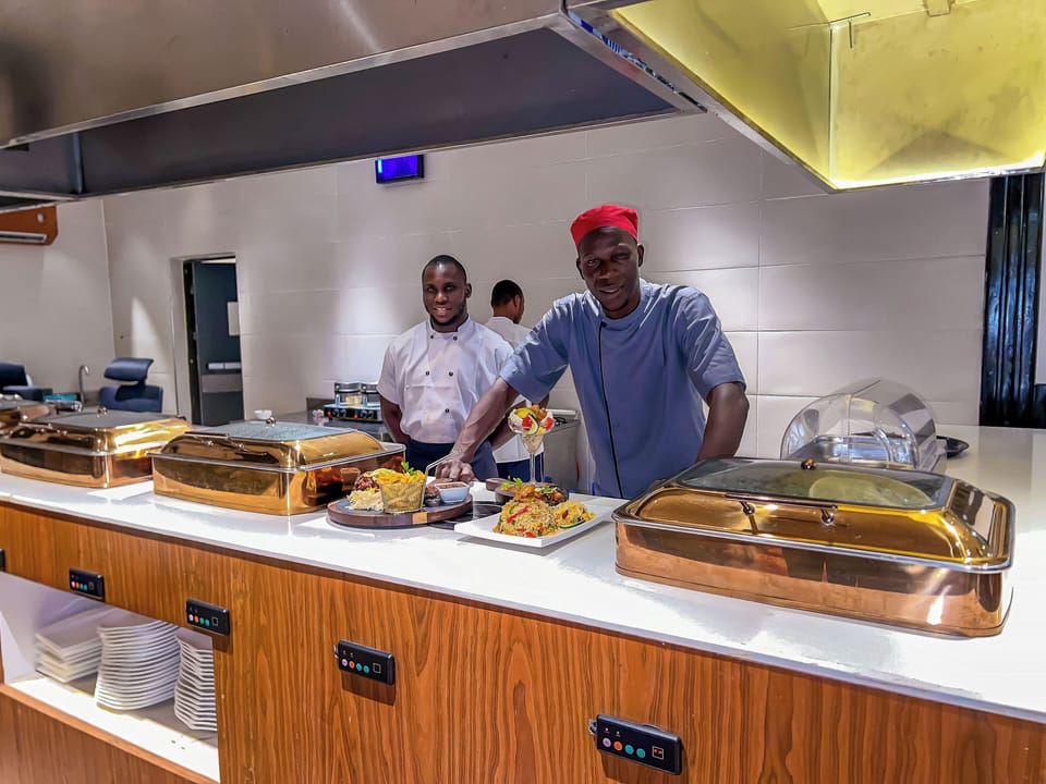 Free daily buffet breakfast