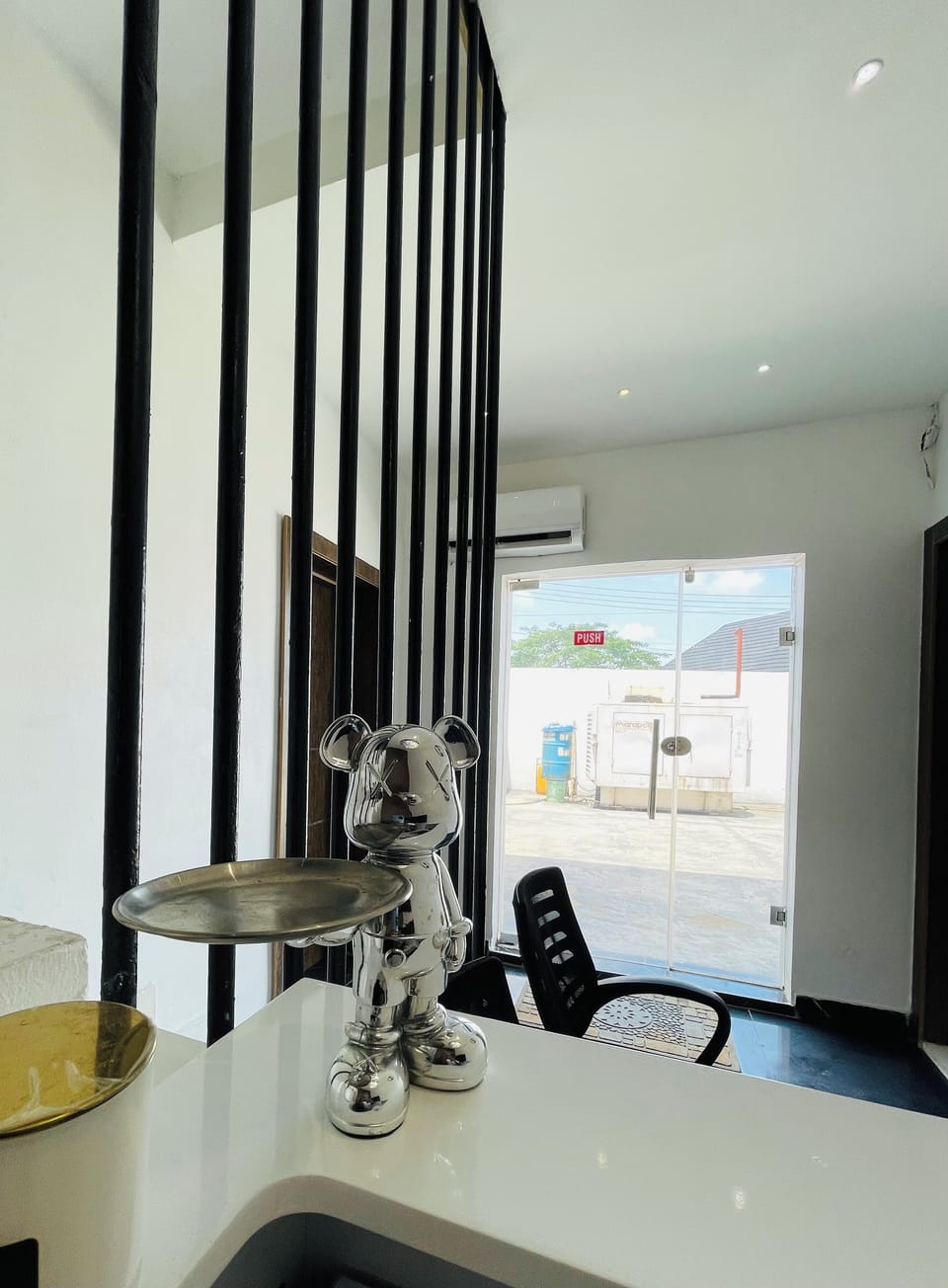 Interior entrance