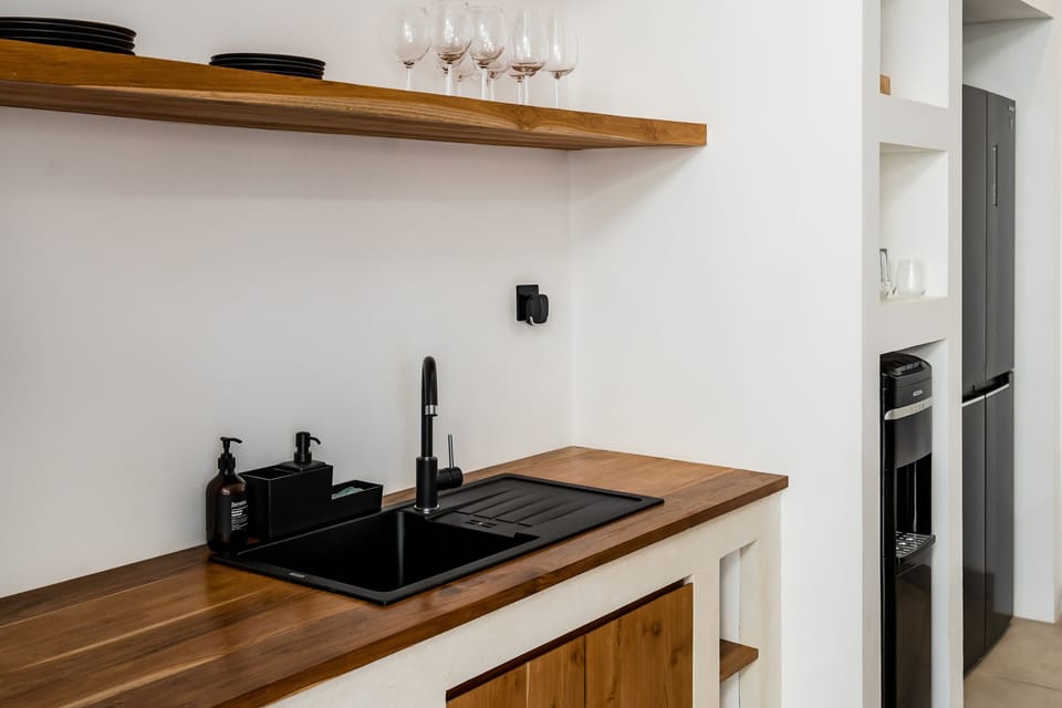 Villa, 1 Bedroom, Private Pool, Pool View | Private kitchen | Fridge, oven, stovetop, coffee/tea maker