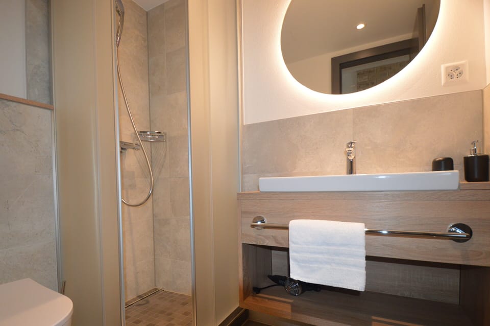 Hair dryer, towels