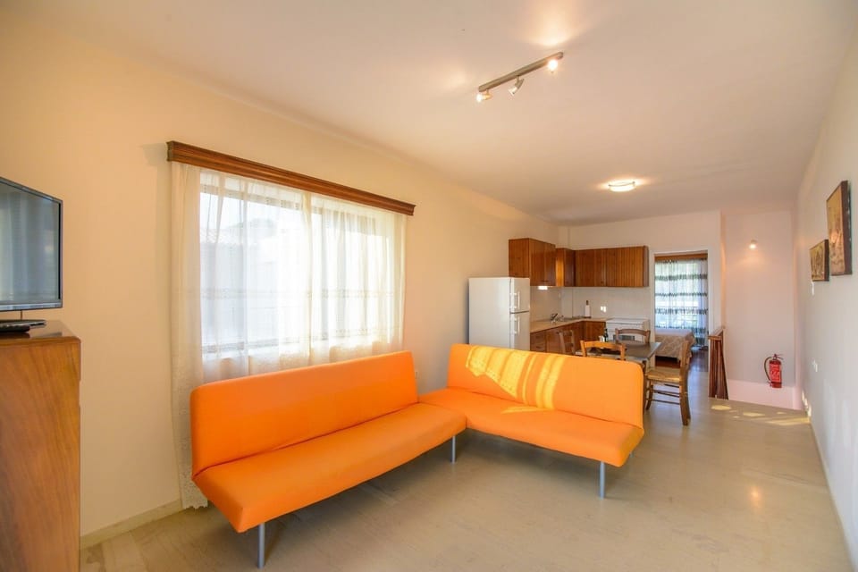 Apartment, 2 Bedrooms, Sea View | Living area | 32-inch flat-screen TV with digital channels, TV