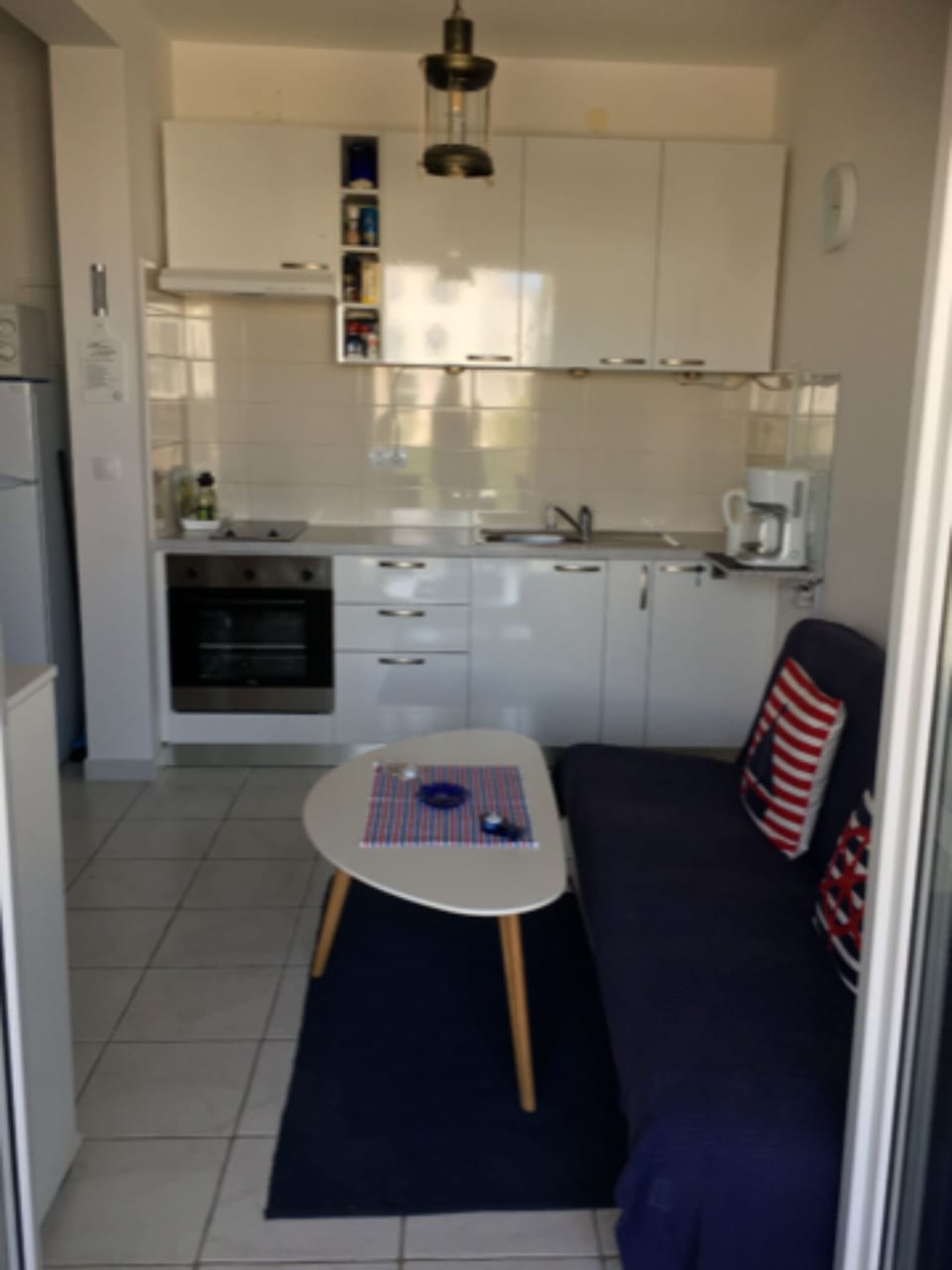Apartment (Two Bedroom Apartment with Balcony) | Private kitchenette | Fridge