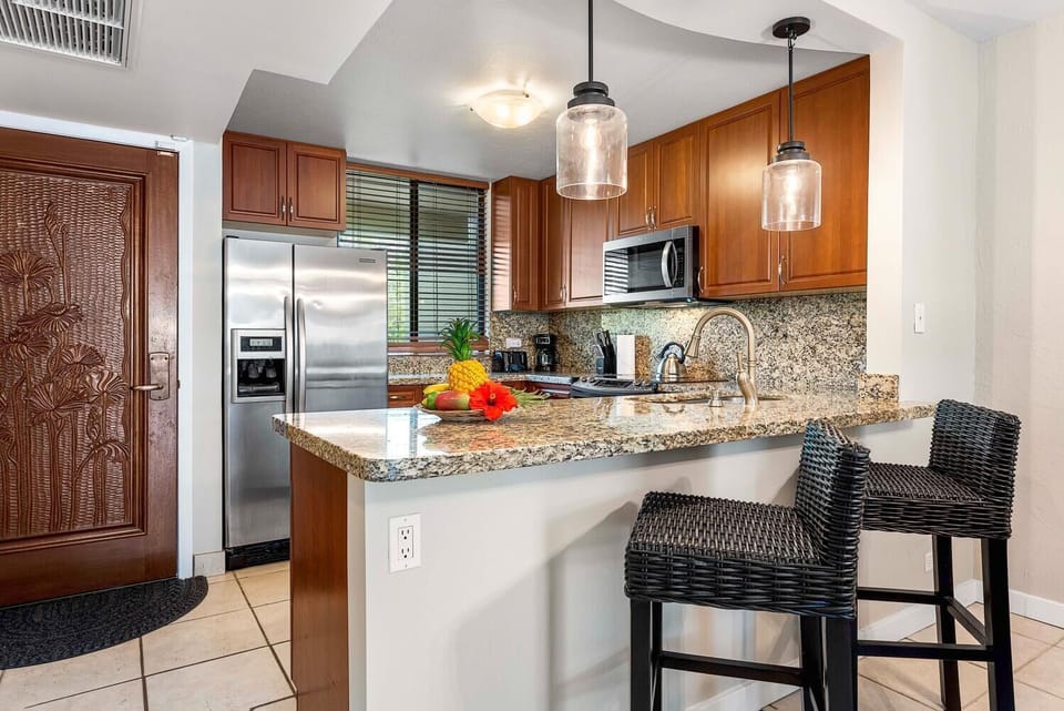 Condo, 1 King Bed with Sofa bed (White Sands Village#206) | Private kitchen | Oven, toaster, paper towels