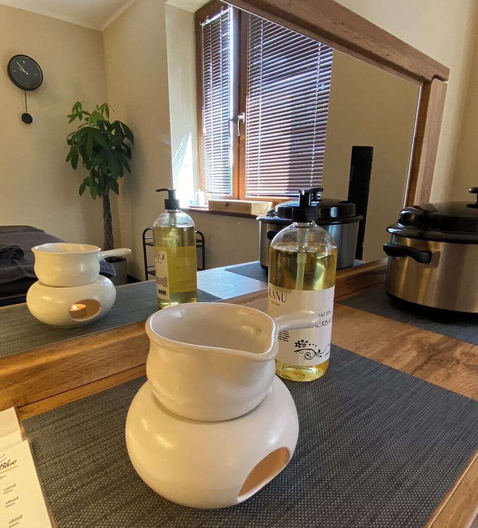 Steam room, body treatments, hot stone massages, deep-tissue massages