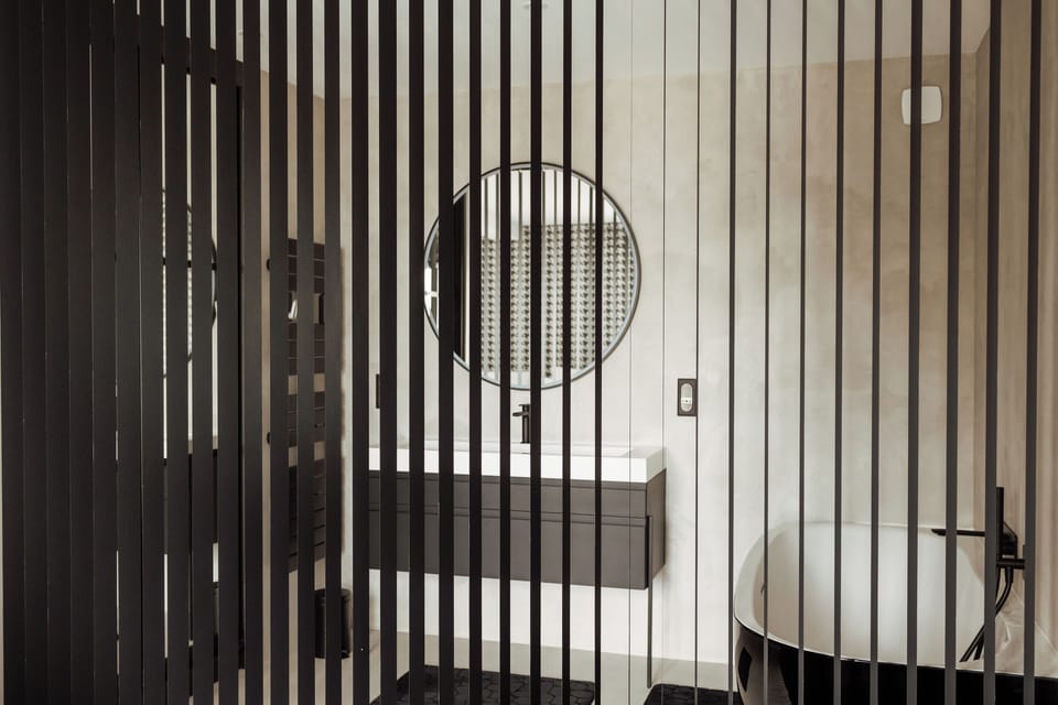 Exclusive Double Room | Bathroom | Hair dryer, bathrobes, towels, soap