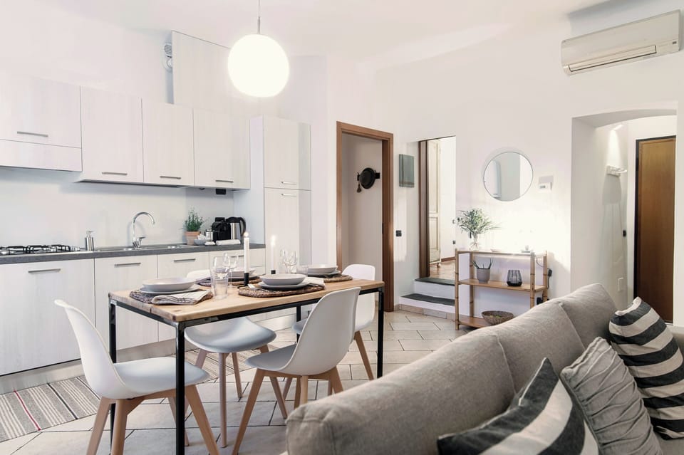 Apartment | Private kitchen | Full-size fridge, microwave, oven, stovetop