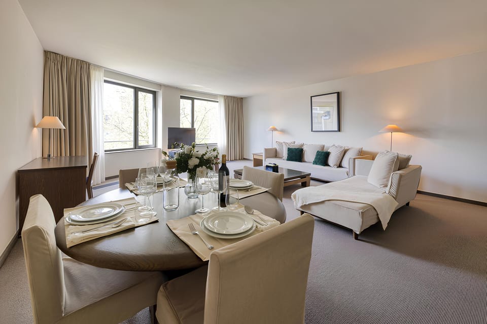 Luxury Penthouse, 1 King Bed, Private Bathroom | Living area | Flat-screen TV